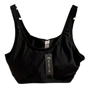 Tempt Me Black Sport Swimsuit Top NWT Size 22W